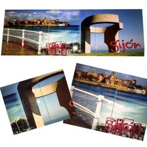 Azulejo personalizado con fotos con foto Triple