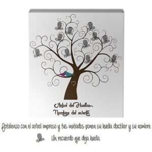 Arbol de huellas Foto lienzo personalizado 50x70