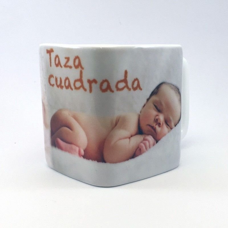 Taza personalizada con fotos cuadrada - Imagen 4