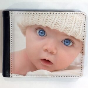 Cartera personalizada con fotos caballero  DNI Negra