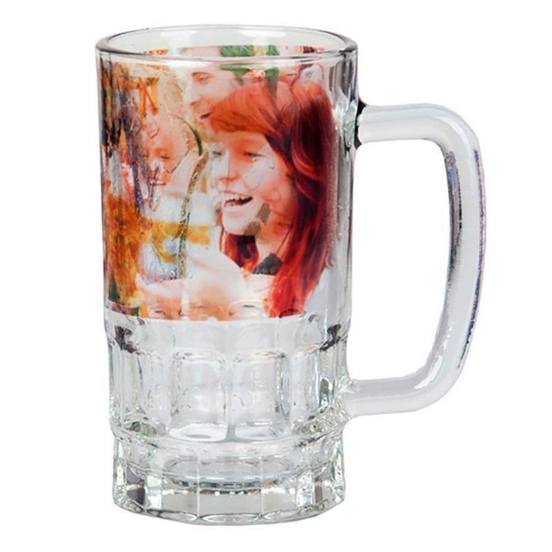 Jarra de Cerveza cristal personalizada con fotos
