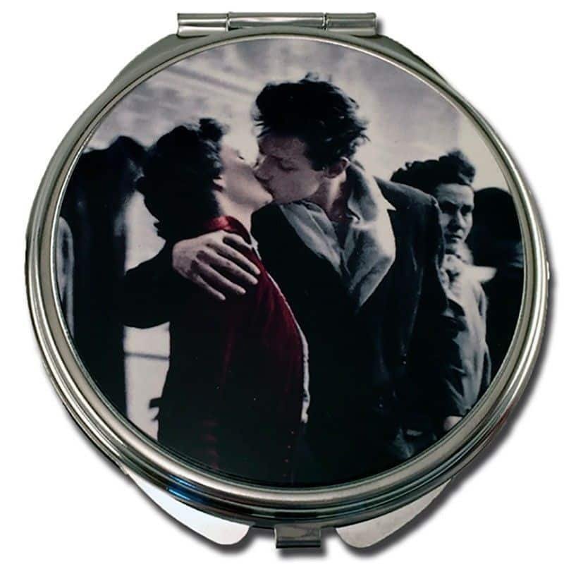 Espejo personalizado con fotos de bolsillo redondo - Imagen 3