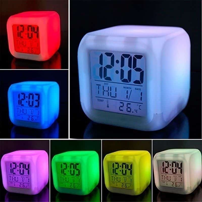 Reloj despertador personalizado con fotos 3 caras - Imagen 3
