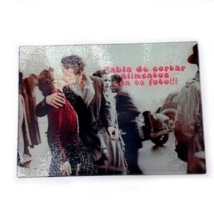 Tabla de cortar personalizada con fotos pequeña