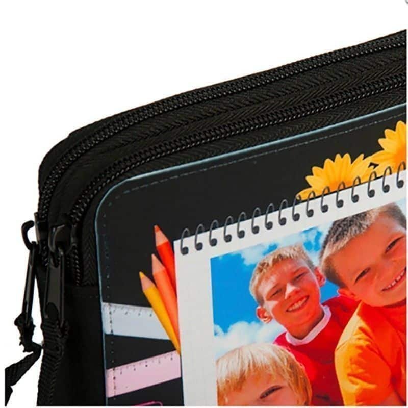 Estuche escolar personalizado con fotos con accesorios - Imagen 4