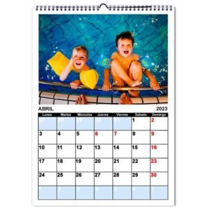 Calendario personalizado con fotos pared Notas A3